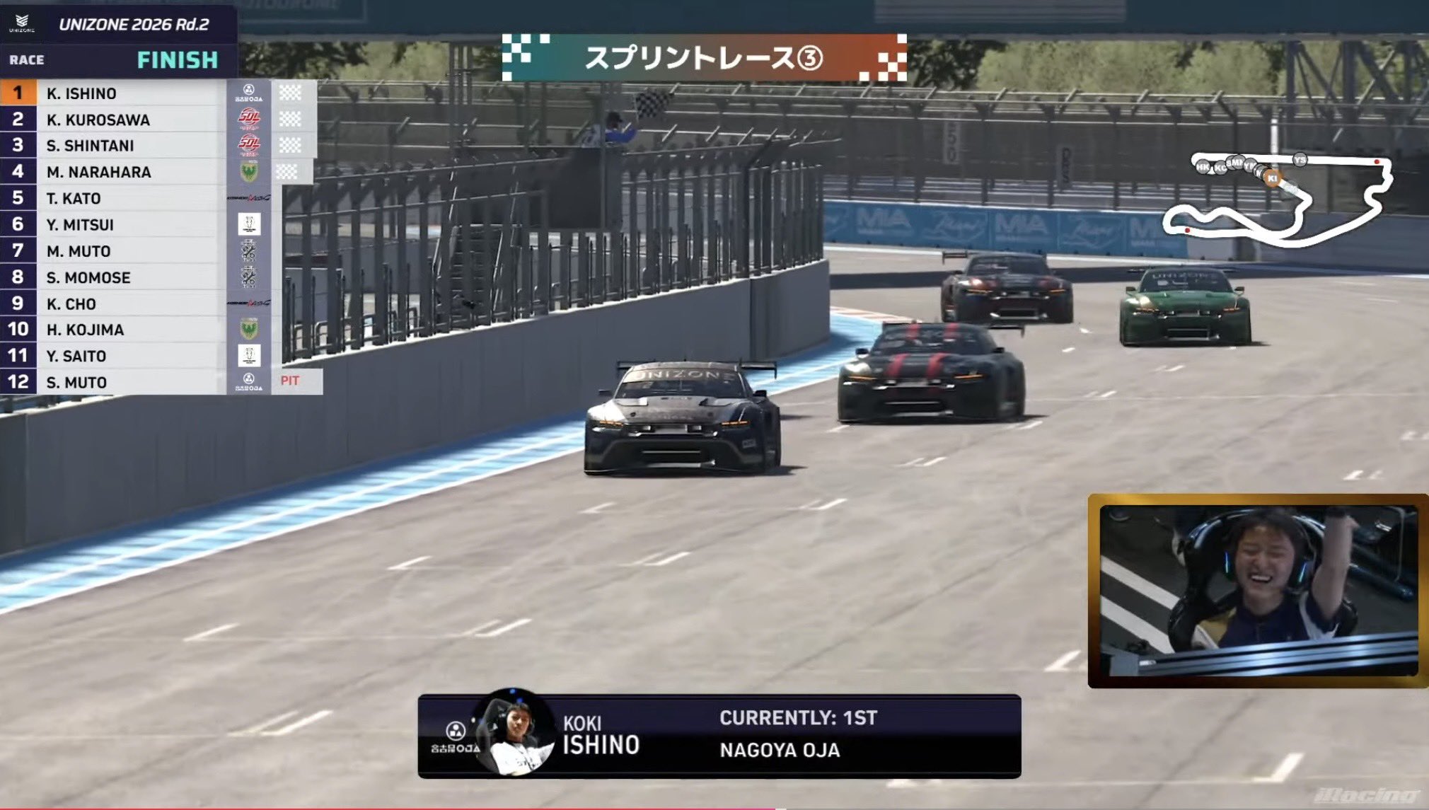 石野弘貴選手 Rd2優勝